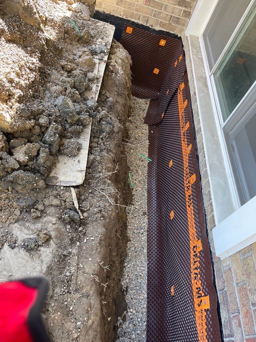 Perimeter Drain Tile Installation